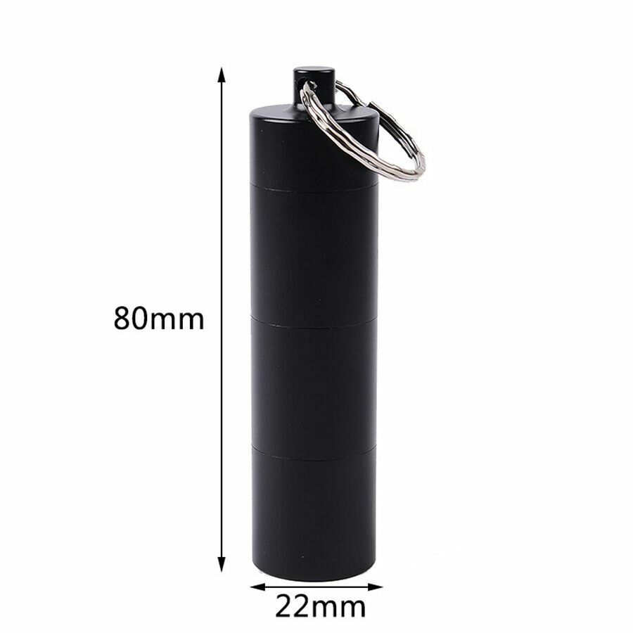 Aluminum Multi-layer Medicine Survival Waterproof Pill Storage Container Box EDC