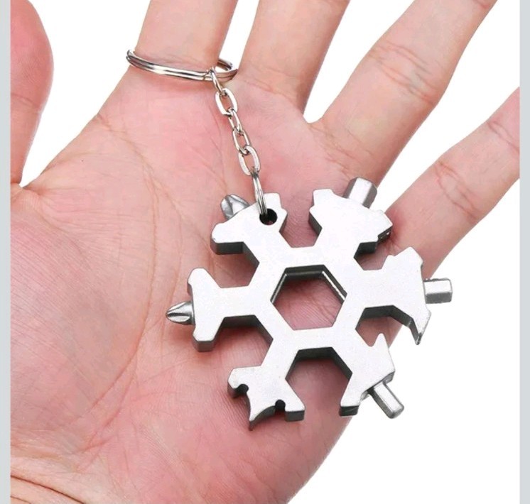 18-in-1 Snowflake Multi Tool | Camping Survival Gear, Screwdriver, Bottle Opener