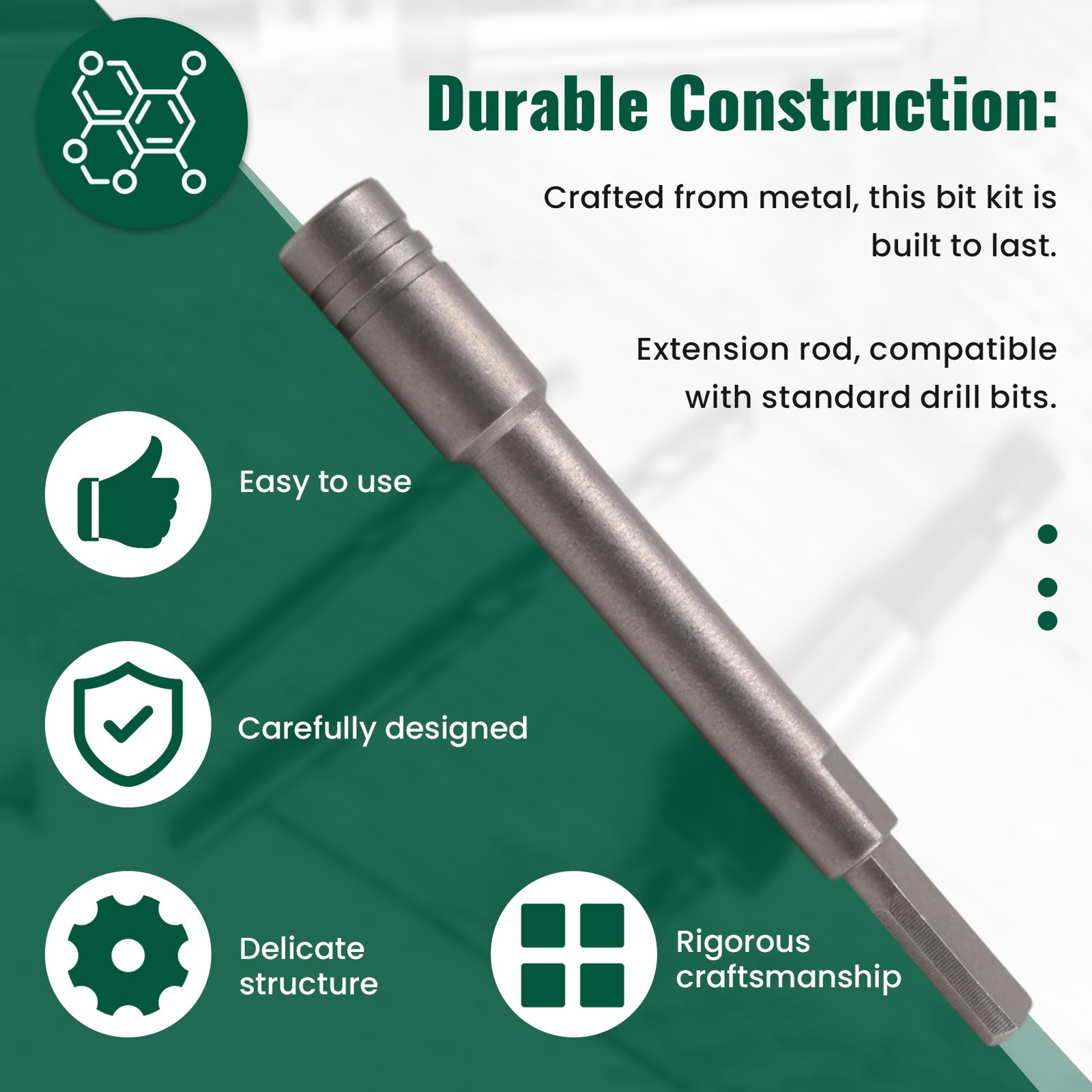 Bit Kit Driver Extender Multitool Accessories Bit Kit 1/4″ Hex Bits Adapter P1X8