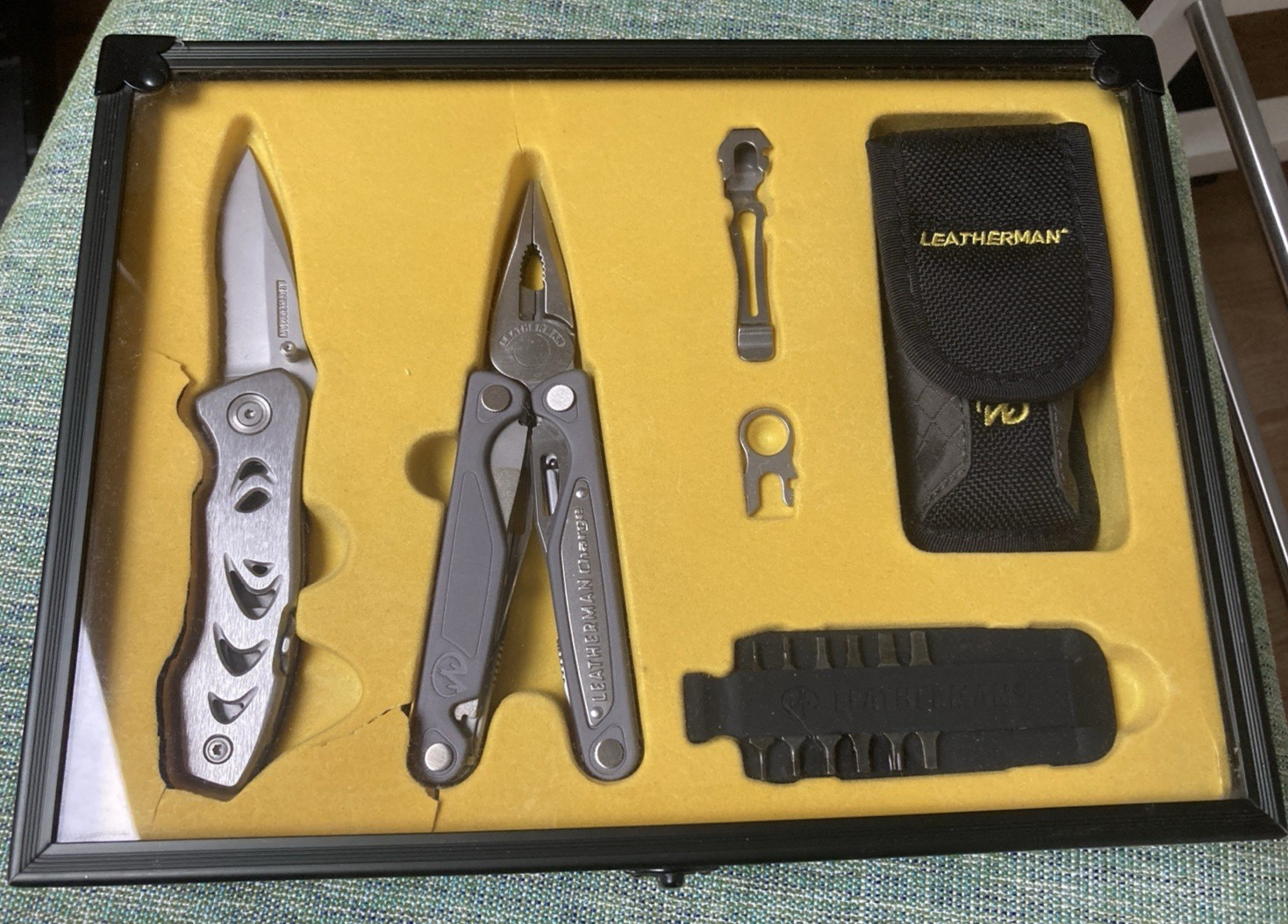 Leatherman Collectors Lot SLV with Lot AL and Folding Knife C303