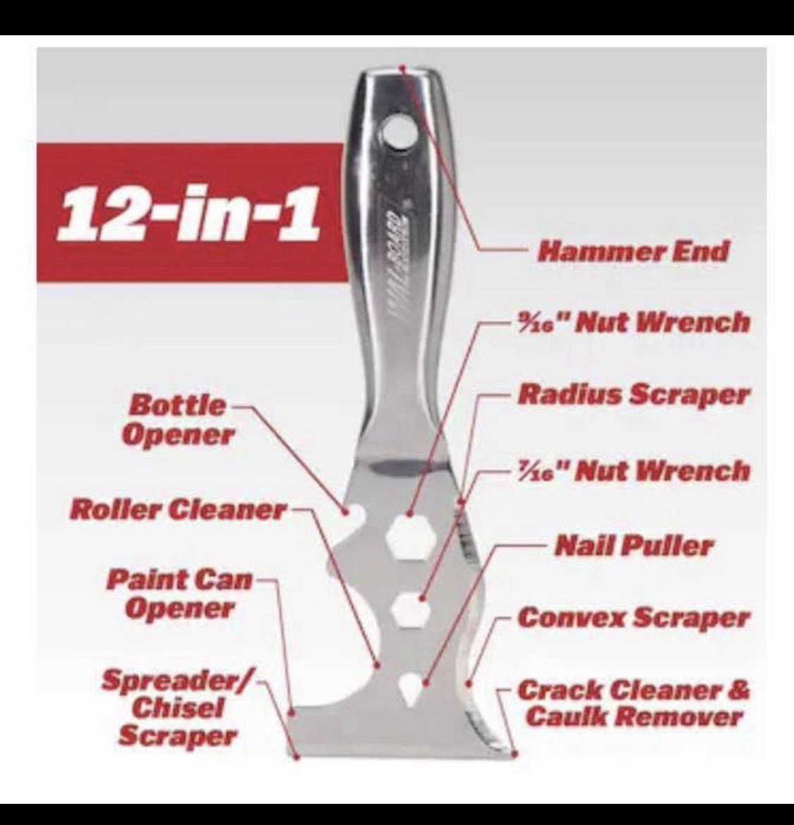WAL-BOARD TOOLS 3-in Stainless Steel Paint Multi-Tool / Brand New