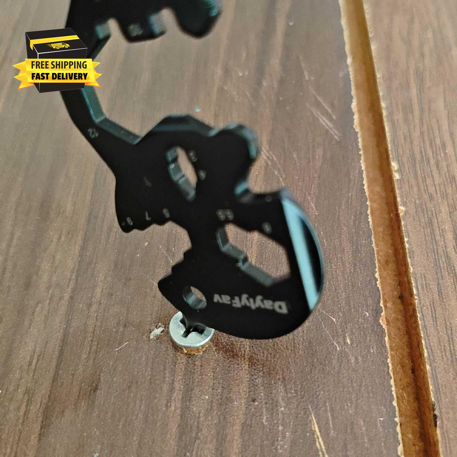 Multitool Wallet Tool Beer Bottle Opener with Pry Bar Flat & Philips Screw Drive