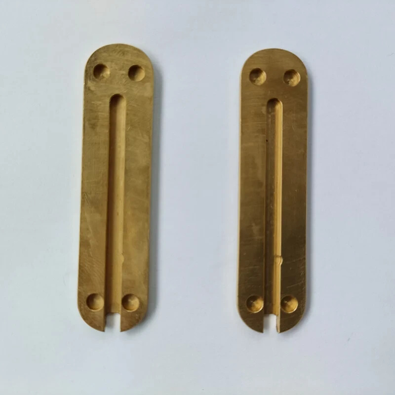 1 Pair Brass Handle Scales For 58MM Victorinox