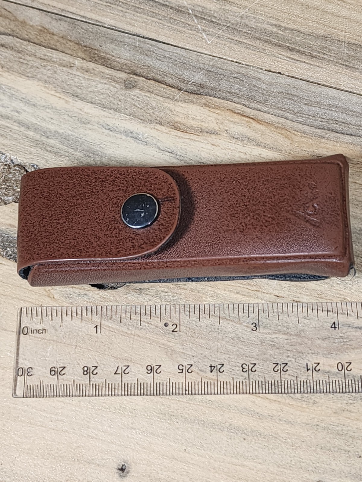 American Camper Multi-Tool Pocket Knife Pliers Silver – Brown Leather Case T161