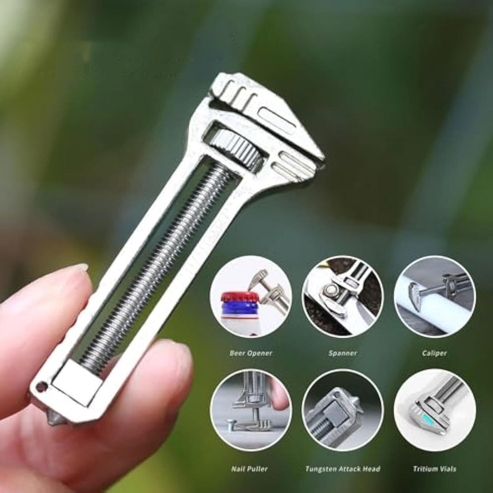 2 For Sale Mini Multi-Wrench Compact Titanium Multi-Tool Multi-Function