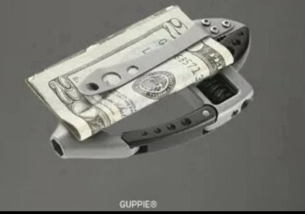 CRKT Guppie Multi-Tool Knife Adjustable Wrench Gray Black Stainless Steel