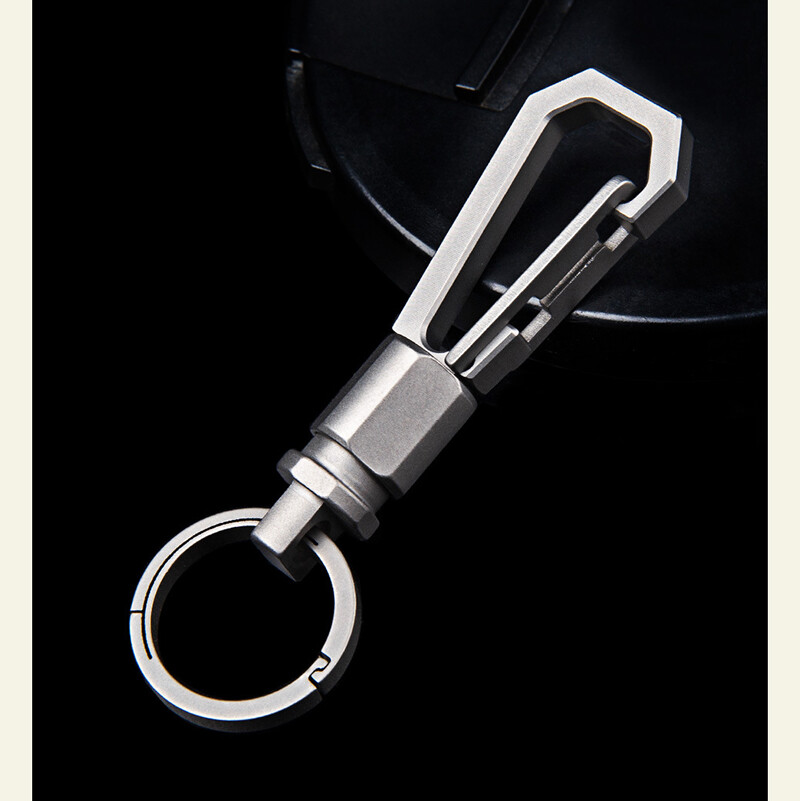 TC4 Titanium Key Chain Carabiner Opener Outdoor Portable Multi EDC Tool