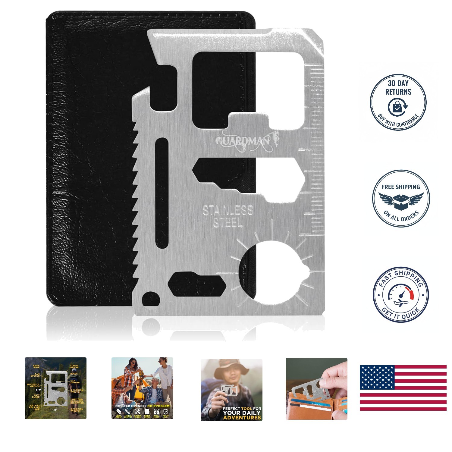 All-in-One Survival Credit Card Multitool: Essential Tools in Your Wallet