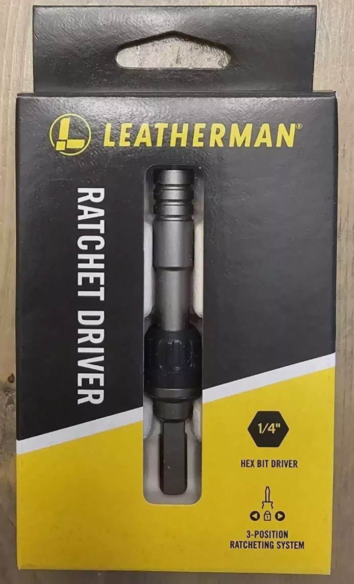 Leatherman Ratchet Driver 1/4 Hex Bit 931030 GENUINE FACTORY SELAED NEW IN HAND⚡