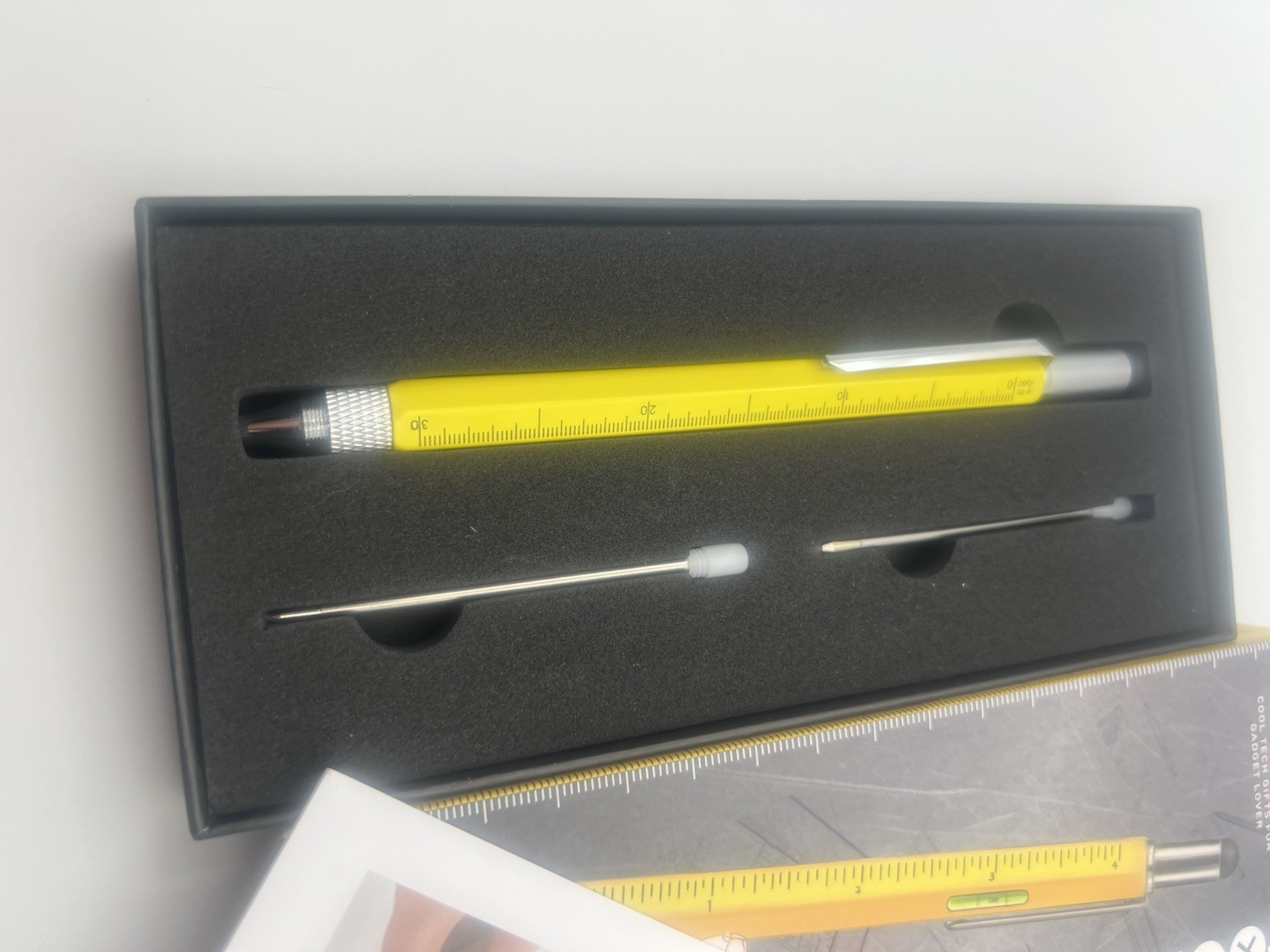 Pocione 6 in 1 Multi Tool Pen NIB Stylus Level Ruler Screwdriver
