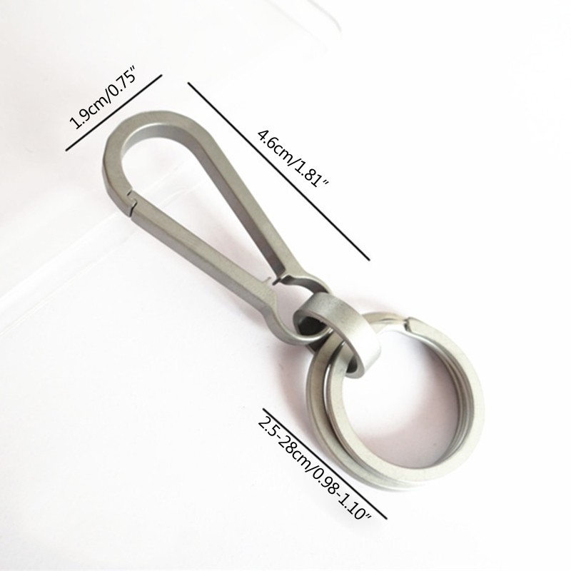 Carabiner Keychain Alluminum Buckles Spring Carabiner Hook Clip Key Rings