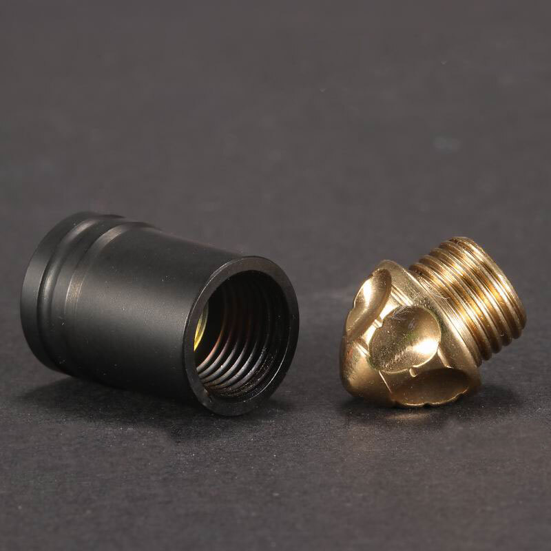 MG Titanium Alloy & Brass Parachute Cord Lanyard Bead Key Necklace Pendant EDC