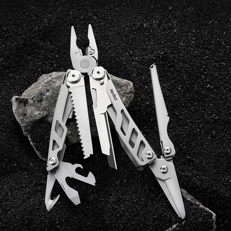 NexTool Flagship Pro Multitool Stainless Handles Several Essential Tools Locking
