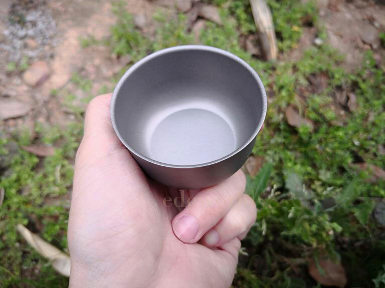 62ml Titanium Lightweight Water Beer Cup Outdoor Camping Travel Mini Bowl EDC