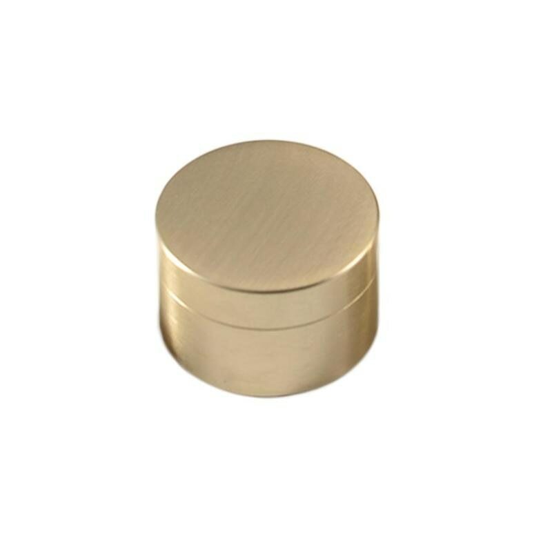 Brass Round Item Container Can Waterproof Circle Metal Storage Tool Box NEW S-XL