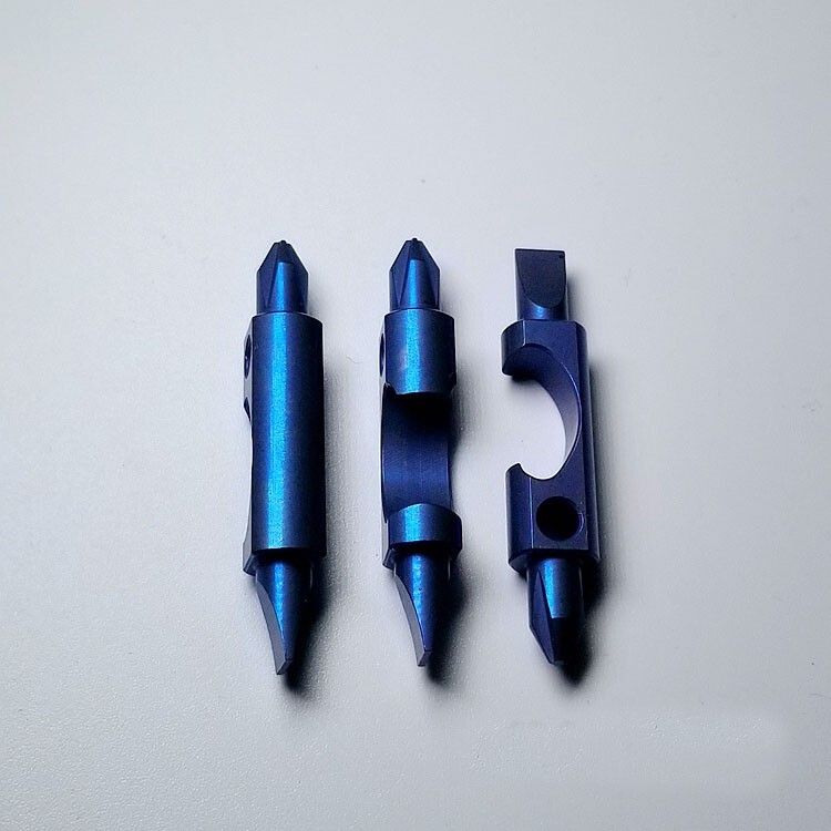 EDC Portable Titanium Multi Tools Bottle Opener Bolt Driver Screwdriver Keychain