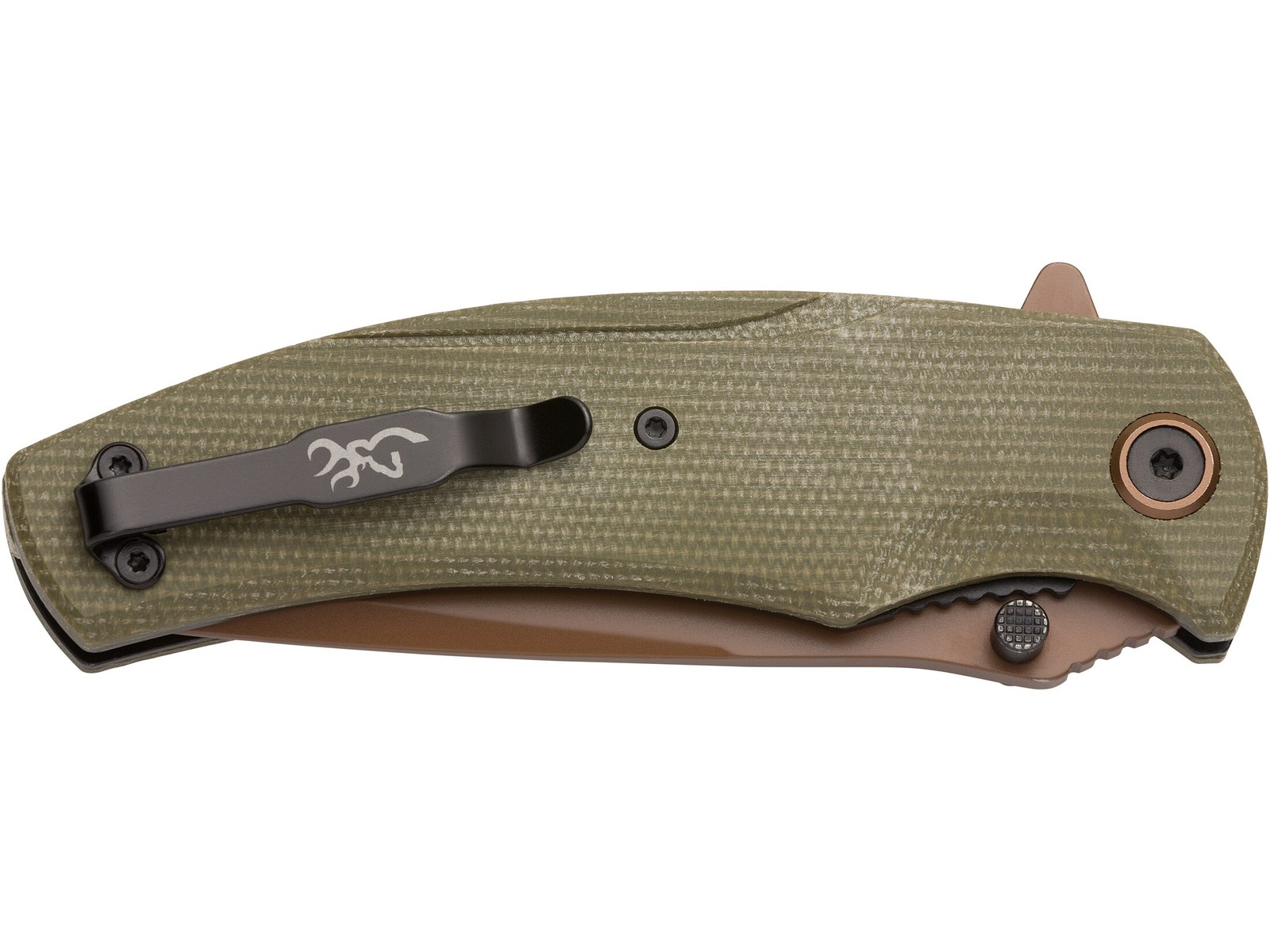Browning Trailside Assisted Opening Pocket Knife 3.5″ Drop Point D2 Titanium