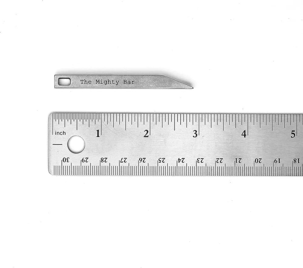 Steel EDC Keychain Pocket Prybar Small Key Tool Travel Camping Box opener Pocket
