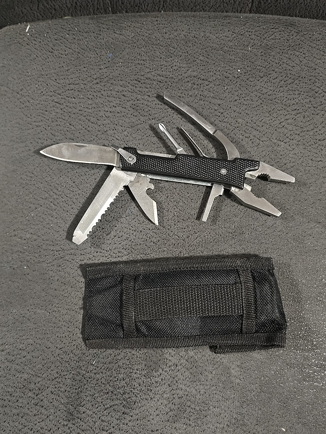 Portable Outdoor Survival Multi Stainless Steel Tool Including Sheath