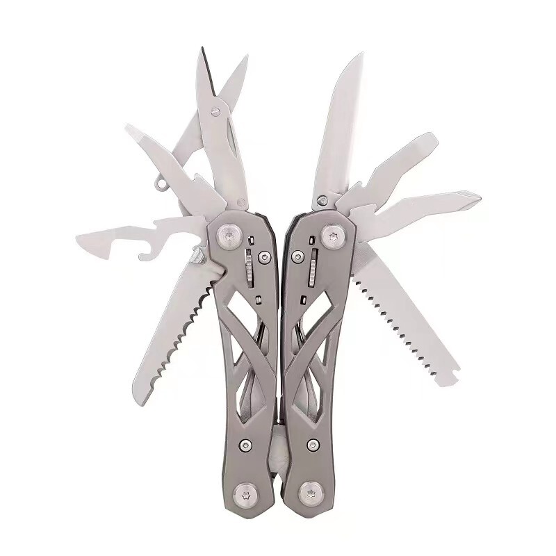 SQT Multifunctional Folding Scissors Multitools Pliers Camping LED Survival AU