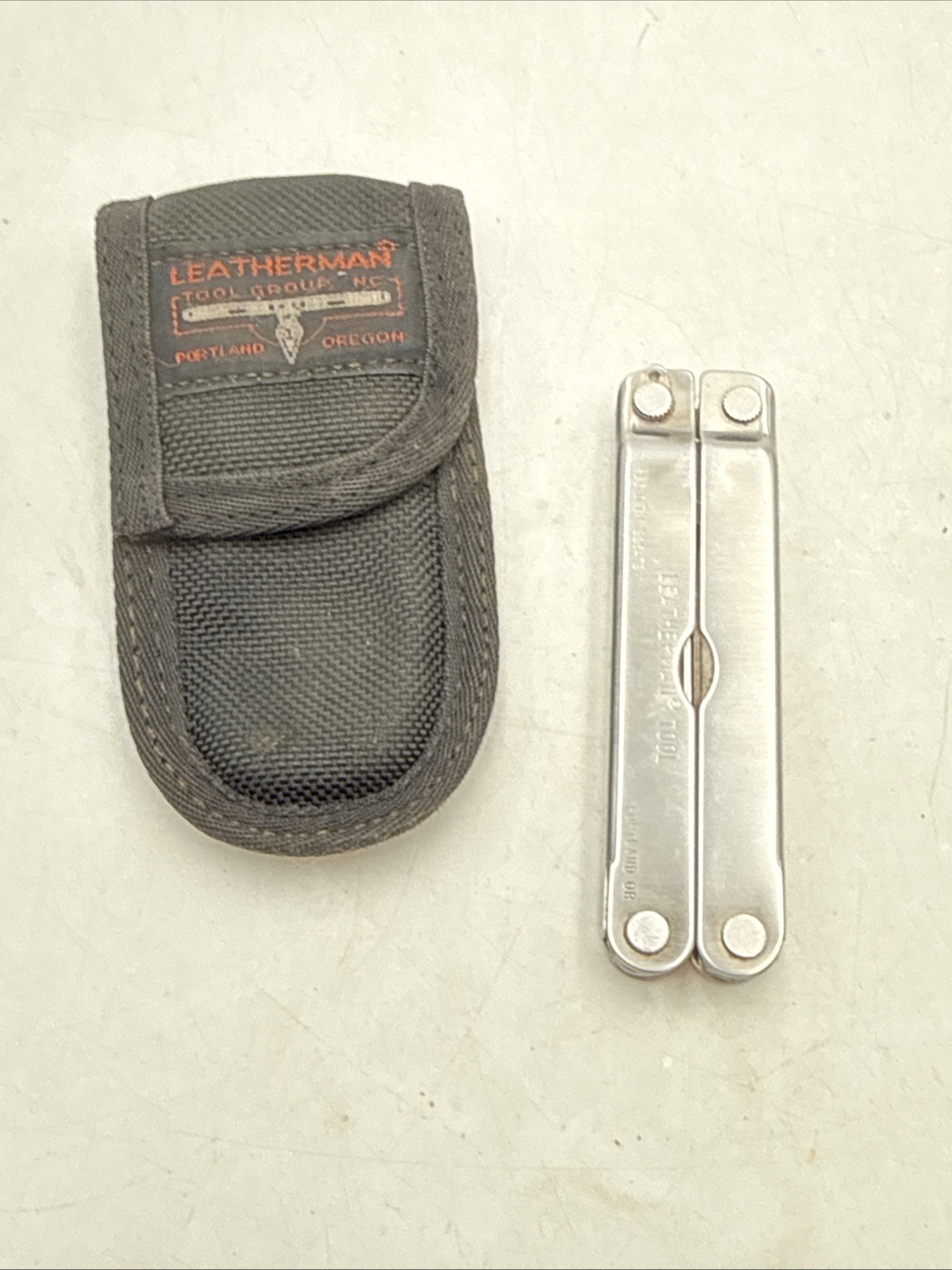 Vtg 1993 Orig. Leatherman PST POCKET SURVIVAL TOOL US Reg. 1325473 W/ Nylon Case