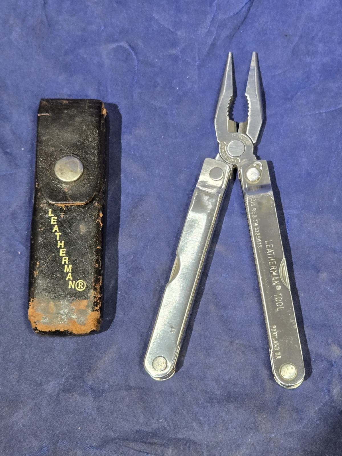 Vintage Leatherman PST Multi-Tool with Original Leather Sheath Portland OR USA