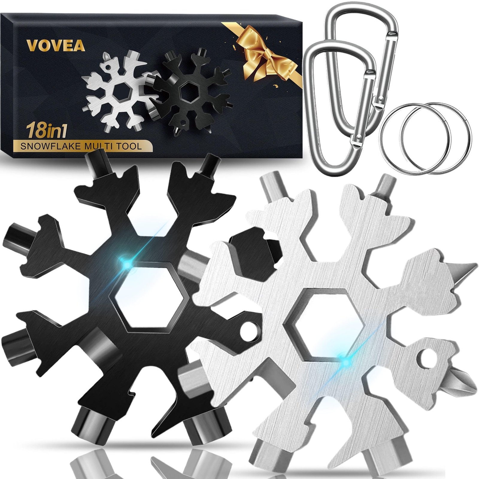 Stocking Stuffers For Men Him Adults Gifts For Men 18in1 Snowflake Multitool Men