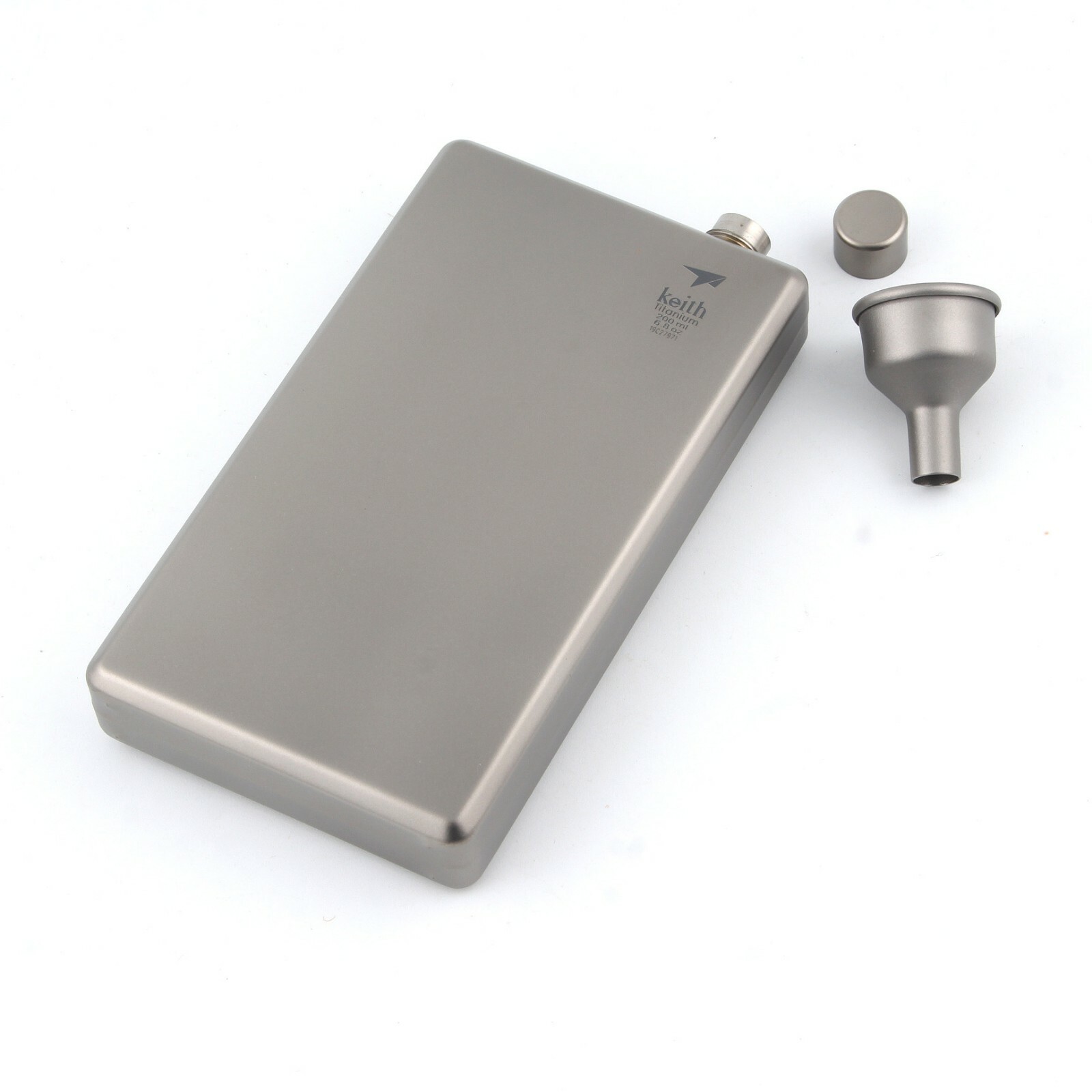 Titanium Portable Pocket Flask 100-200ml Ultralight Flask Flagon for Camping Hi