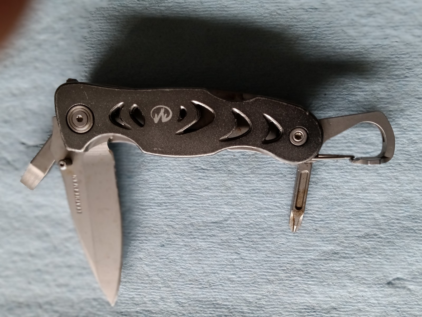 Leatherman C308 Multi-tool Knife Flathead Phillips Carabeaner Used Good
