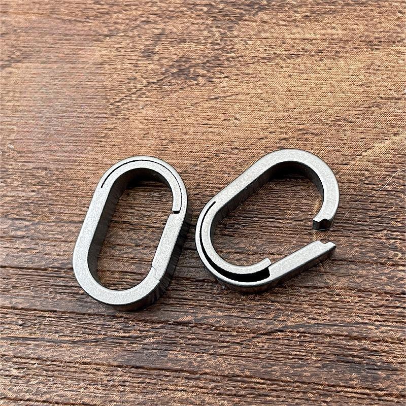 Pure Titanium Split Key Rings Keychain Split Rings Keyrings