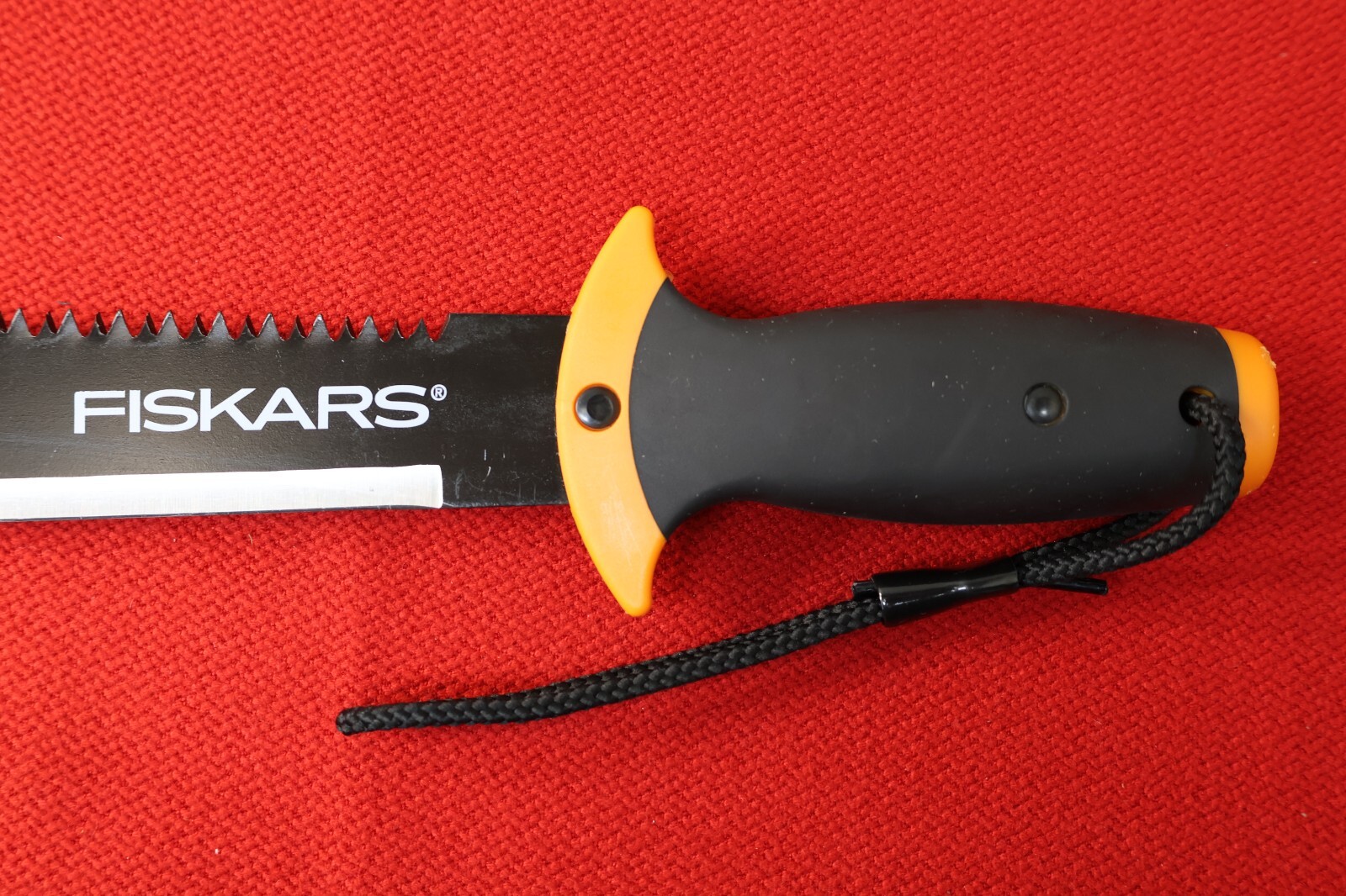 24 inch long Fiskars Survival Camping Knife with Dave White’s Leather scabbard