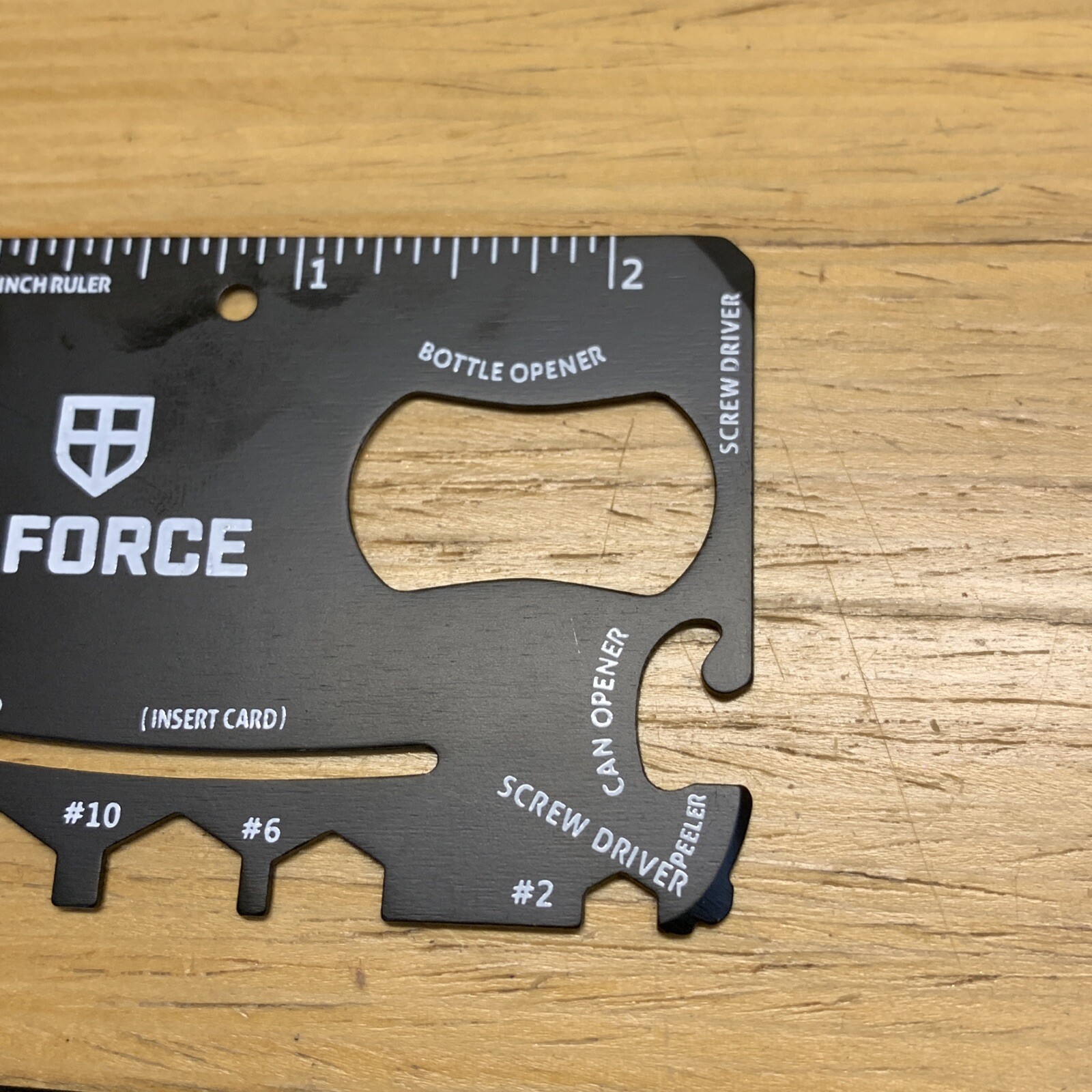 S-Force Watch Credit Card Multi Tool Ruler Letter Opener Phone Stand KG