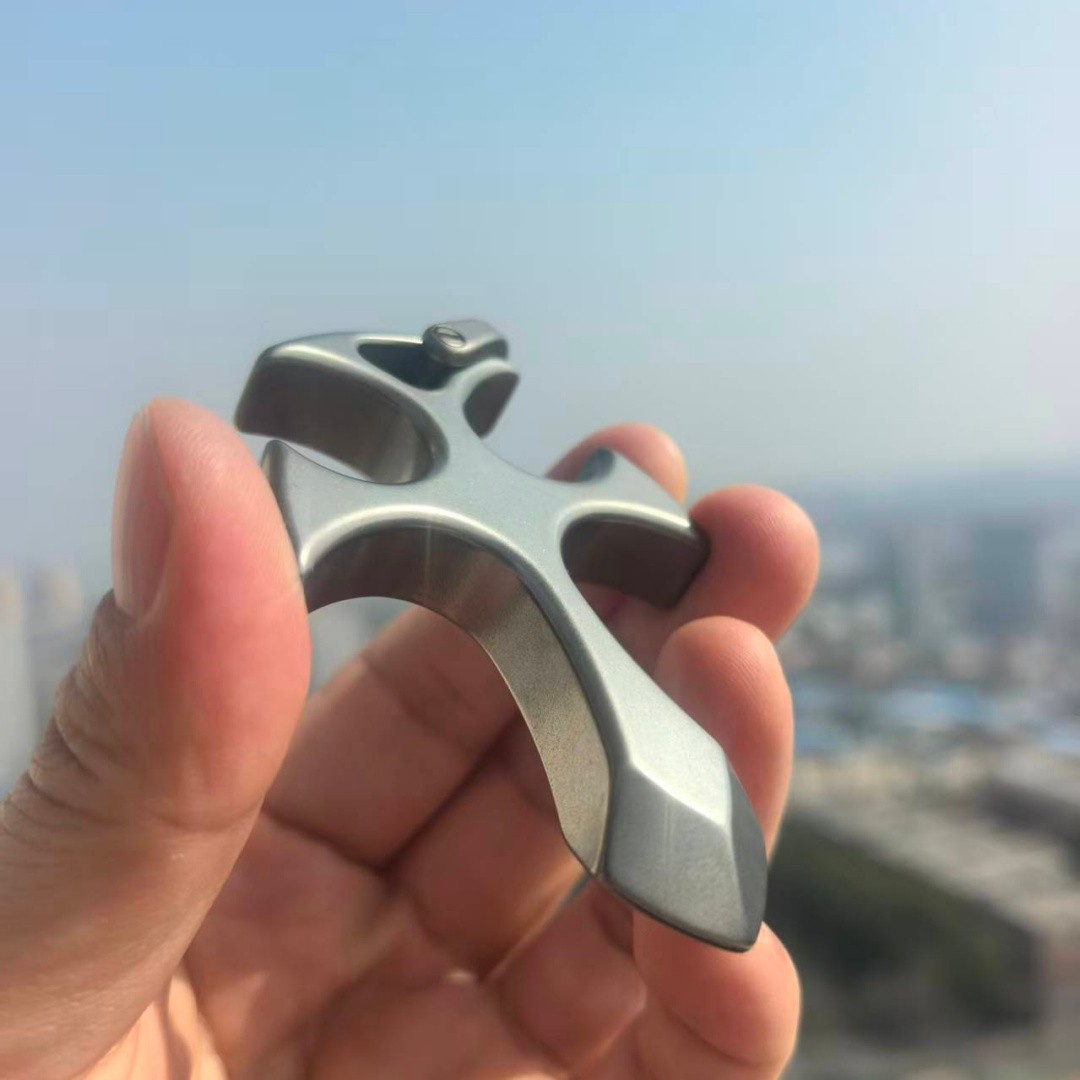 EDC Pendant Defense equipment TC4 Titanium alloy Cross suit “Thickened 12mm”