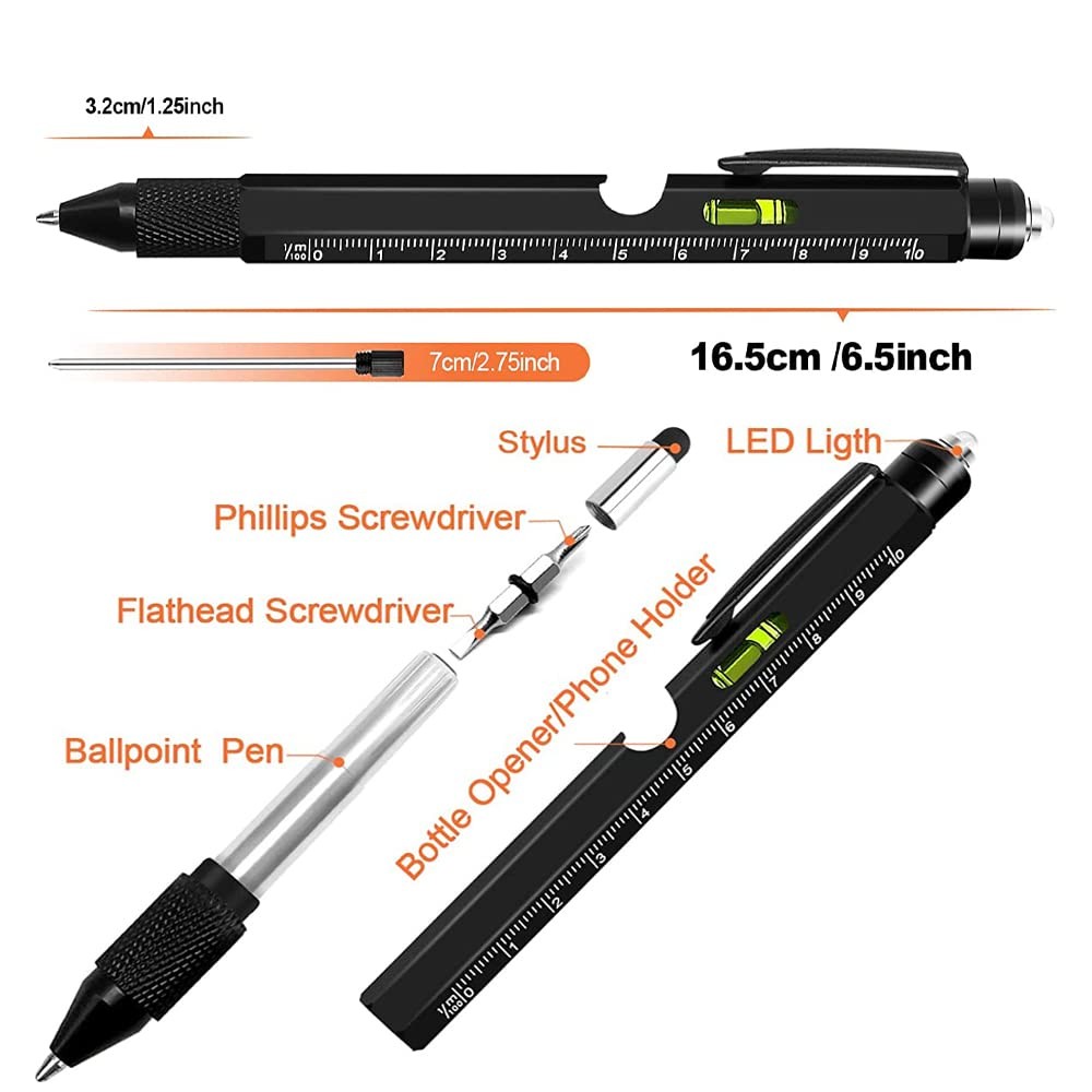 9 in 1 Multitool Pen, Stocking Stuffers Gifts Unique Christmas Birthday Multi…
