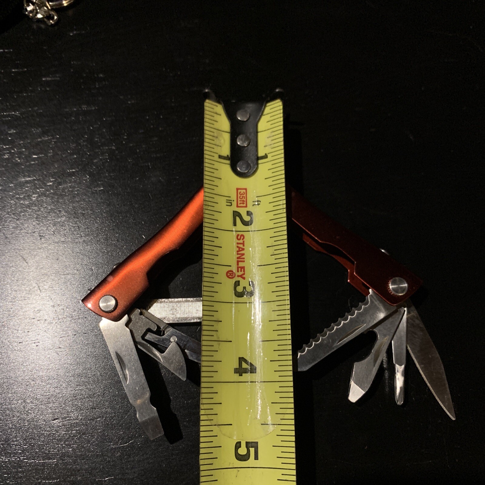 Vintage Micro Extreme Pro Series Multi-tool Red Stainless Steel Titanium Tool