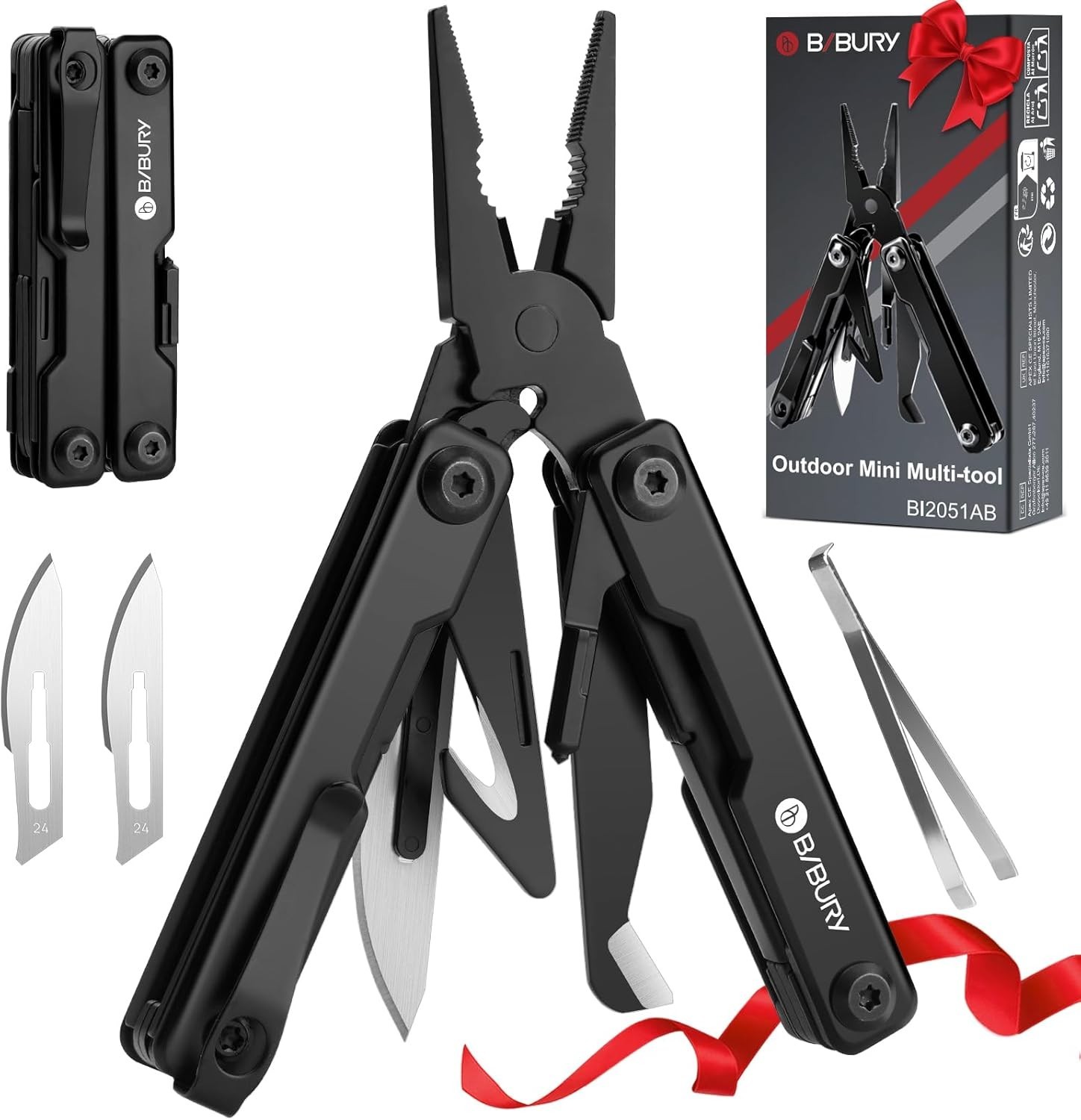 Stainless Steel Mini Multitool: Versatile Pocket Companion for Outdoor Lovers