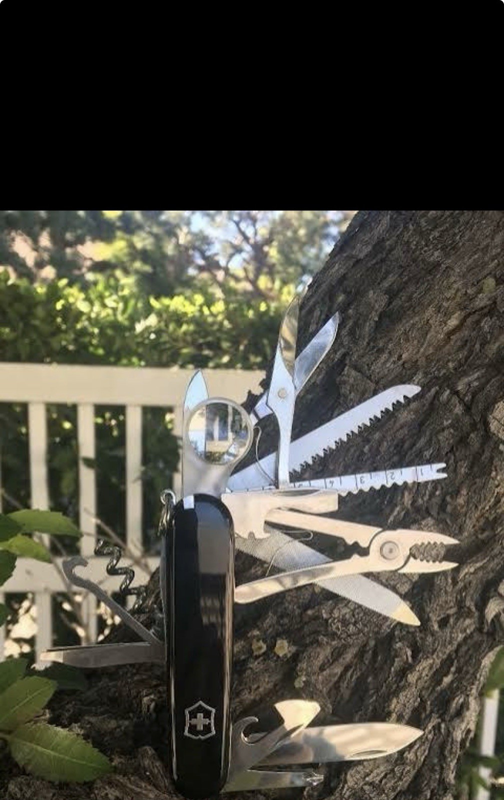 Victorinox SwissChamp Swiss Army Knife Multi-Tool Black Plain Edge Key Ring