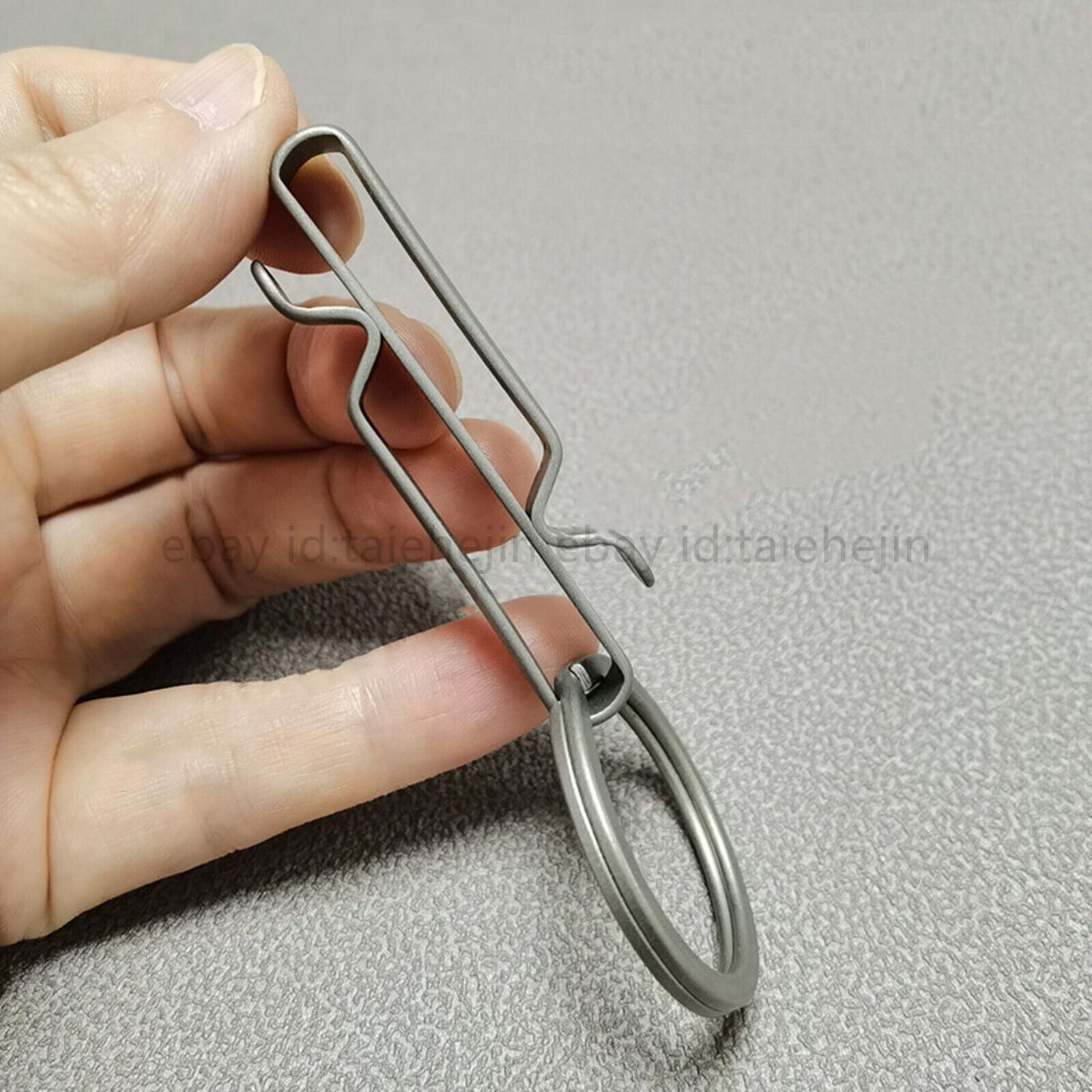 Lsand Alloy Keychain Quick Buckle Detach Belt Waist Hanging Key Ring EDC Tool