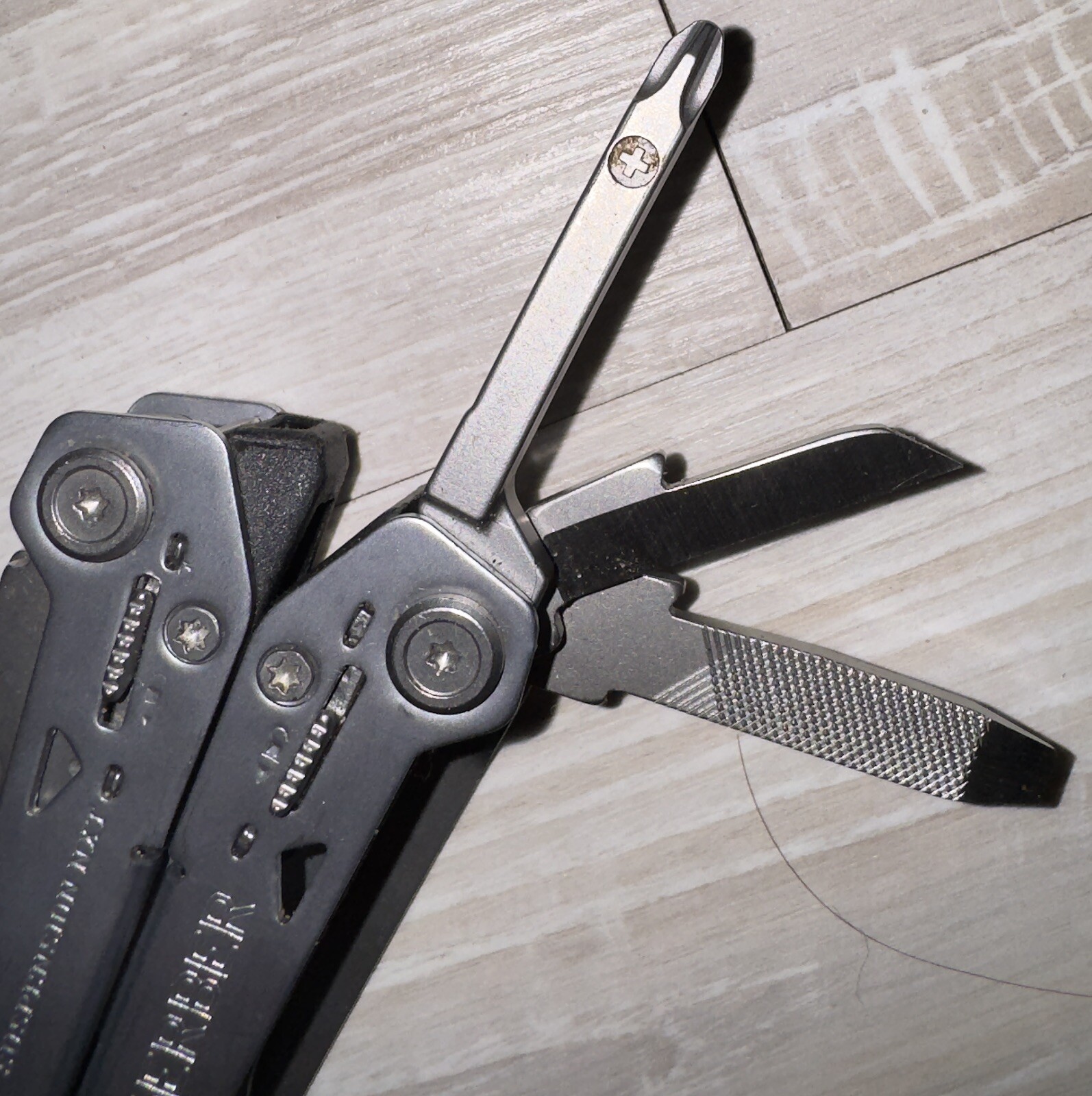 Used Grey Gerber Suspension NXT Multi-Tool Plier Scissor knife Ruler Screwdriver