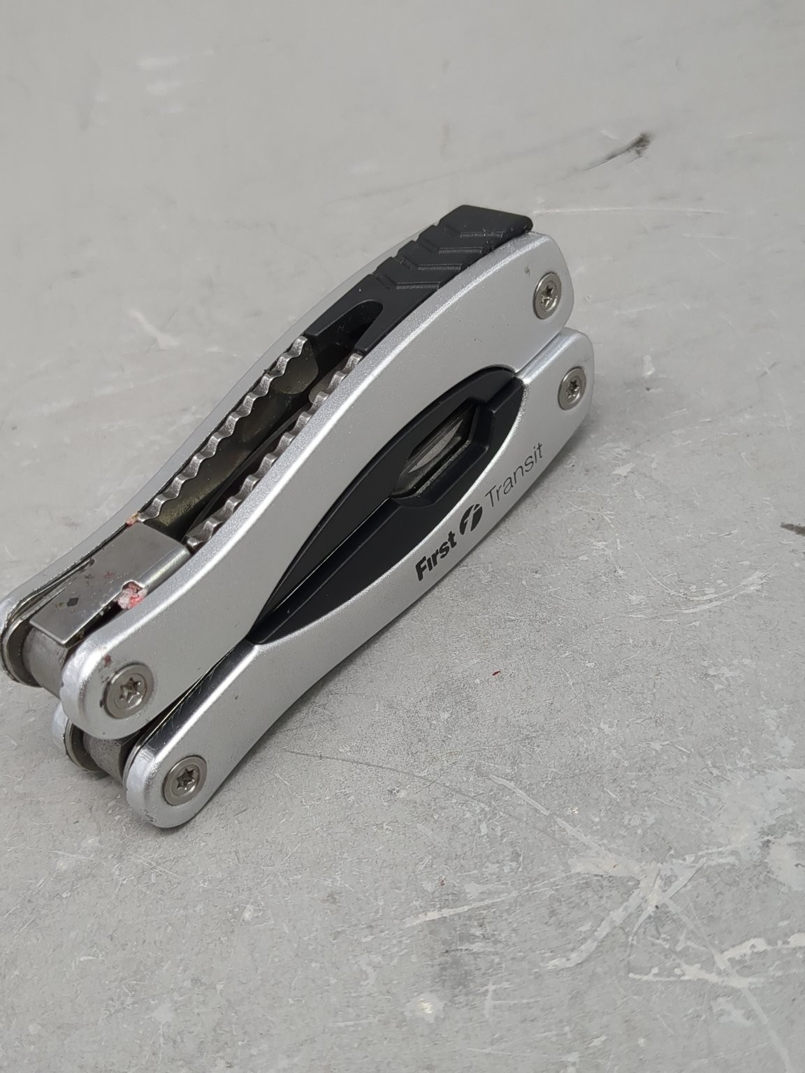First Transit Multi-Tool Stainless Steel Pliers Knife Saw Screwdriver