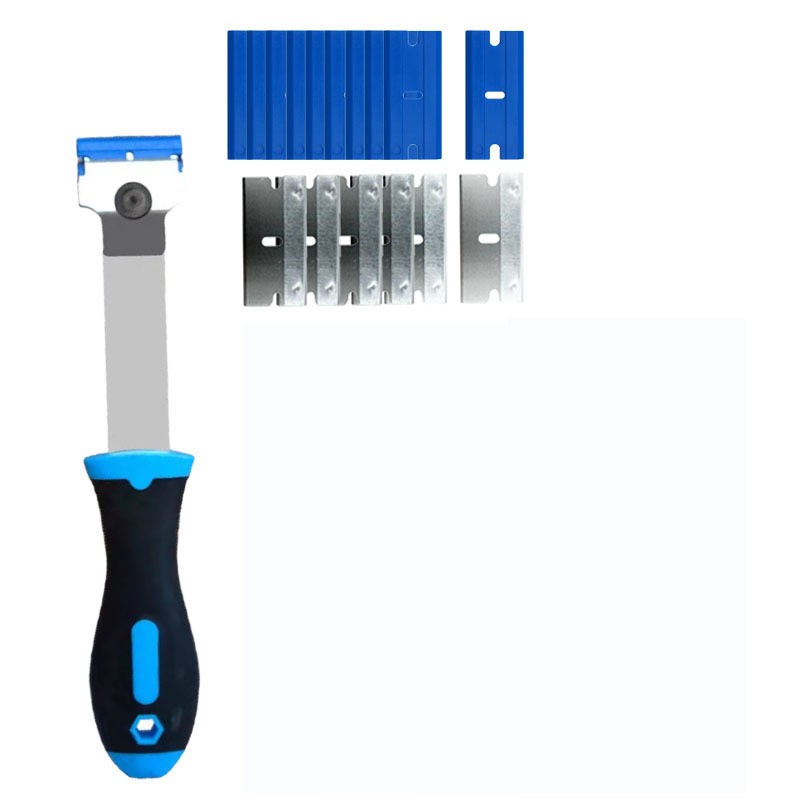 Long Handle Adhesive Scraper Extended Pole Razor Blade Remover Tape Film