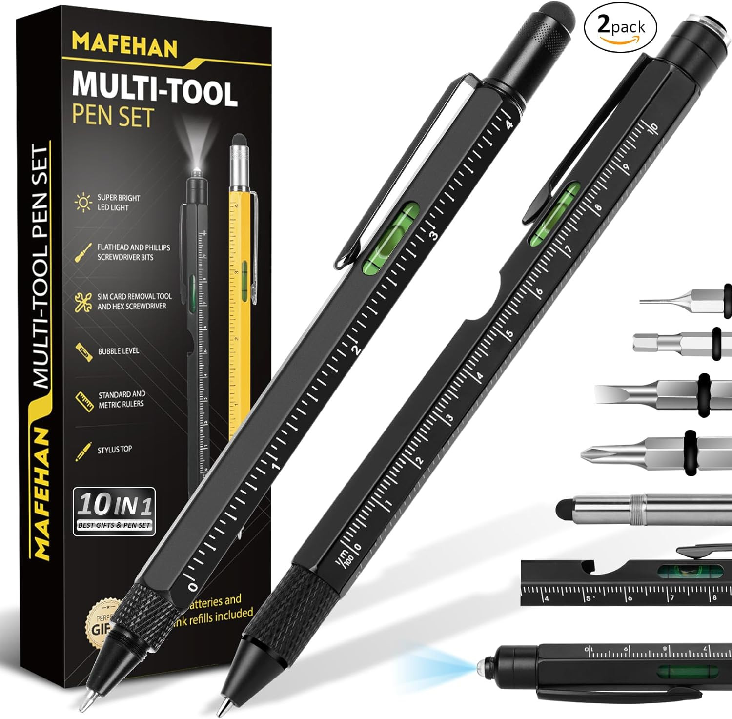 Father’S Day Gifts from Daughter Son Wife, 9 in 1 Multitool Pen, Gifts for Men W