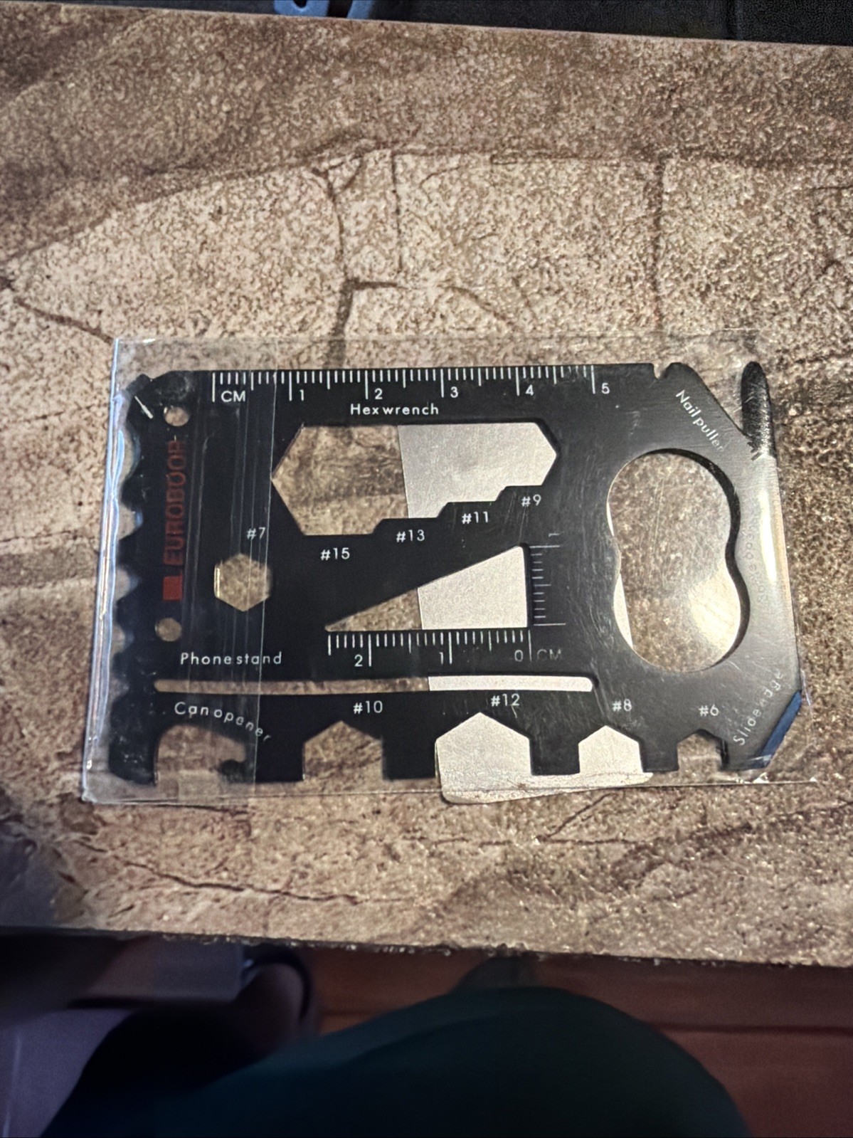 KB1- 11 Function Credit Card Sized Multi-tool Black Metal