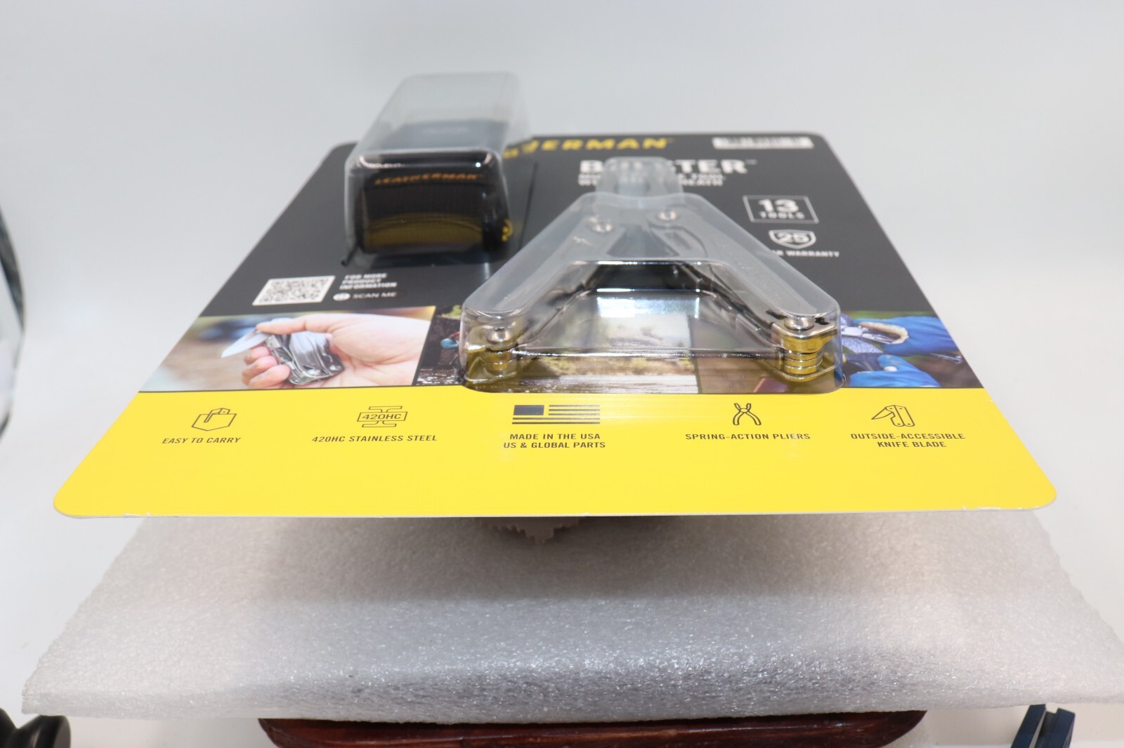LEATHERMAN BOLSTER 13 TOOL MULTI-TOOL W/SHEATH NIB! 25 YEAR WARRANTY MADE USA