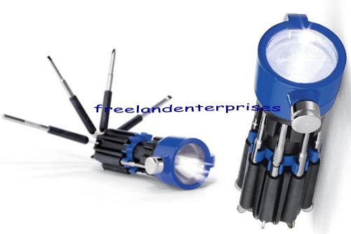 Multi-Tool 12-in-1 Multi-Tool with light ~ Color: BLUE & BLACK ~NEW~