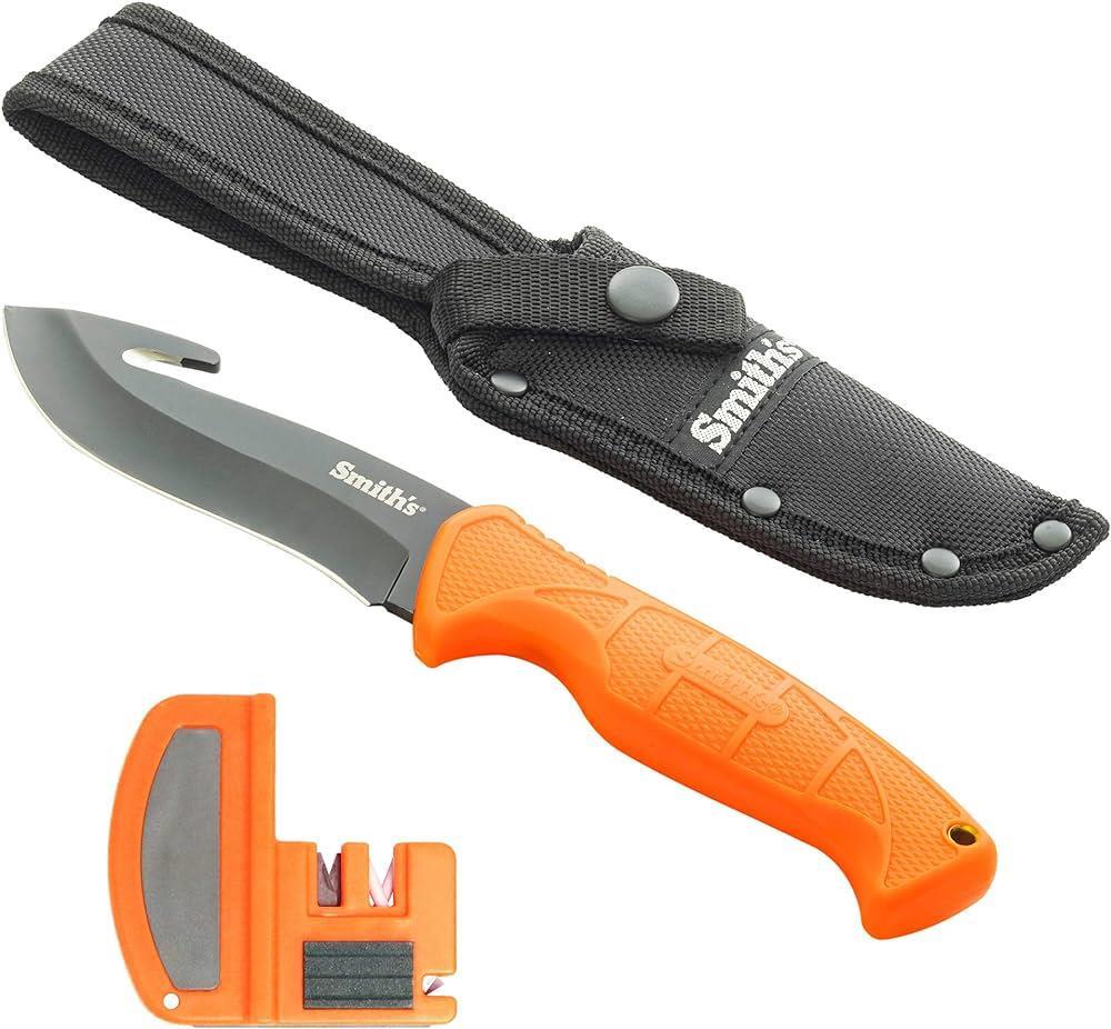 New Smith’s Sharpeners Edgesport Combo Blade Gut Hook Fixed Blade Knife 51235