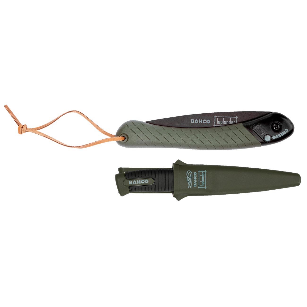 Bahco Foldable Saw and Knife Laplander Set with Dual-Component Handle (2-Piece)