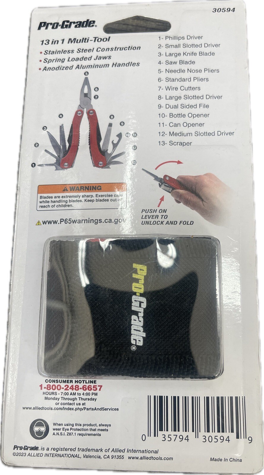 PRO-GRADE 30594 MULTI-TOOL *SEALED* (AO2089597)