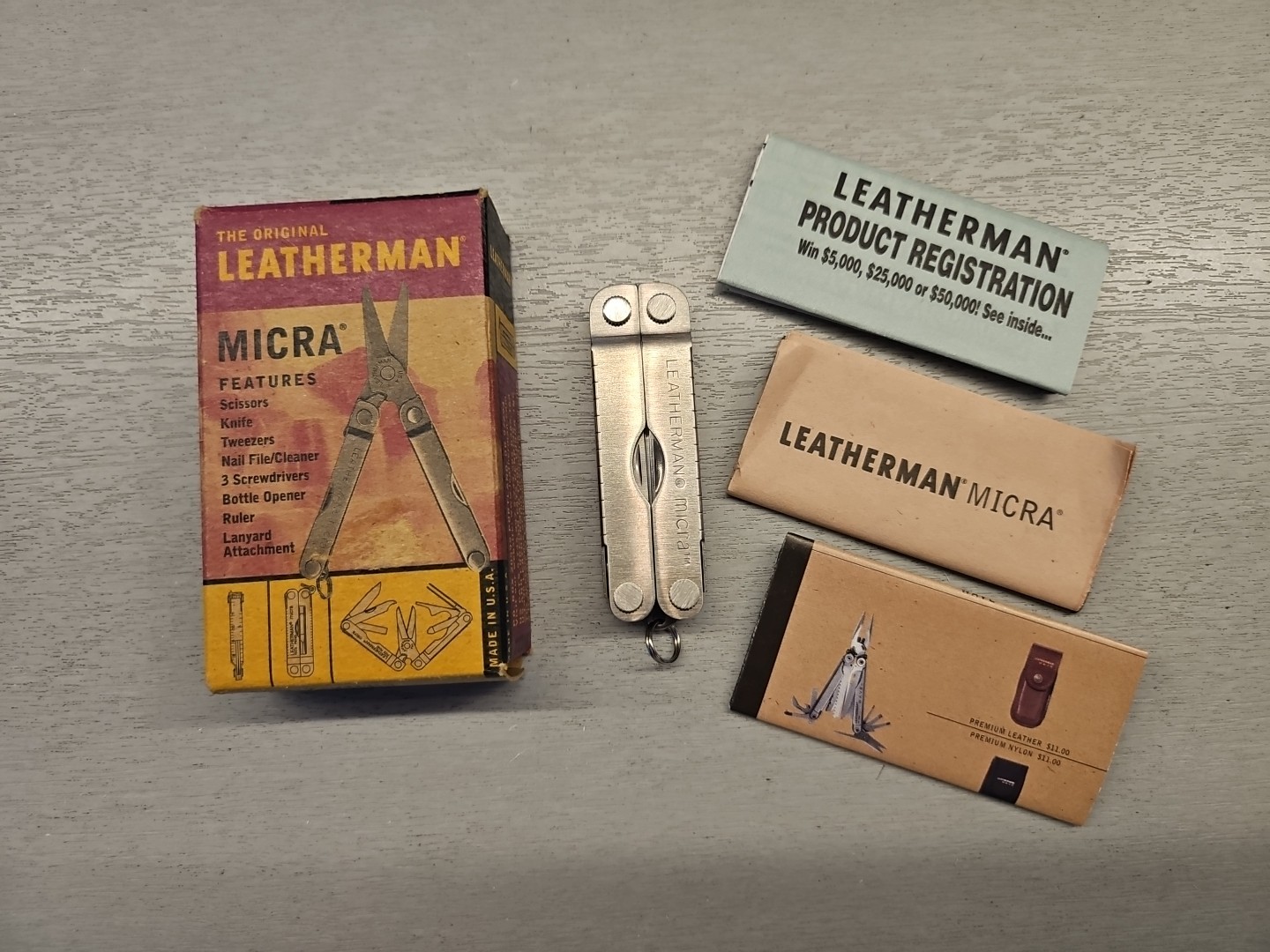 Leatherman MICRA Collectors item NEW Sealed Stainless Steel MADE IN USA
