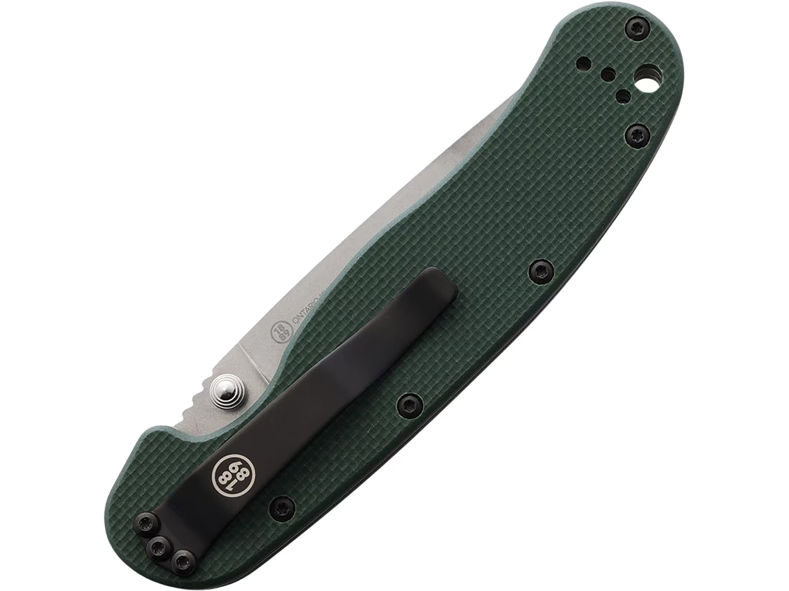Ontario RAT 1 Pocket Knife 3.6″ Drop Point CPM S35VN Stonewashed Blade G-10